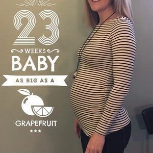 H&M striped maternity top